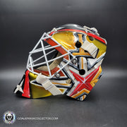 Carl Lindhom Goalie Mask Unsigned 2024-25 Las Vegas Tribute