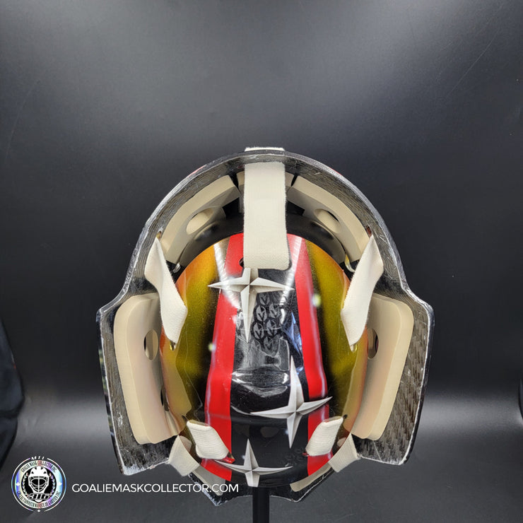 Carl Lindhom Goalie Mask Unsigned 2024-25 Las Vegas Tribute