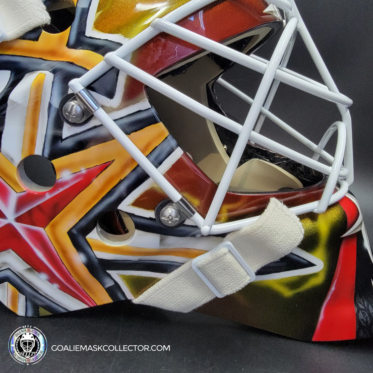 Carl Lindhom Goalie Mask Unsigned 2024-25 Las Vegas Tribute