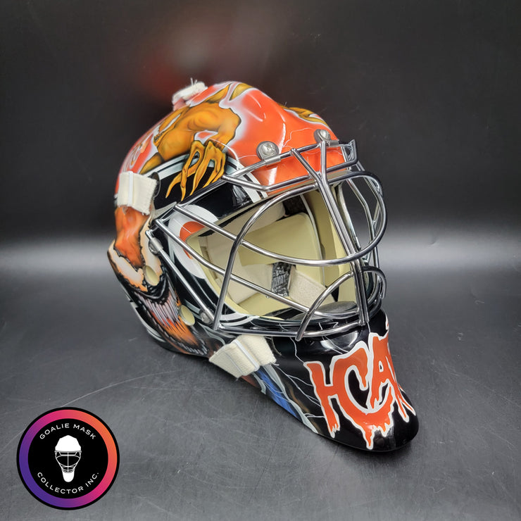 Carter Hart Goalie Mask Unsigned 2021 Philadelphia Venom Carnage Tribu ...