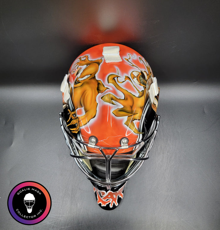 Carter Hart Goalie Mask Unsigned 2021 Philadelphia Venom Carnage Tribu ...