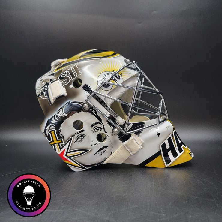 Carter Hart Goalie Mask Unsigned 2025 Las Vegas Johnny Cash Tribute ...