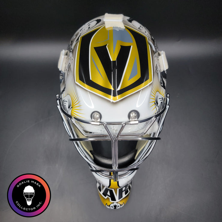 Carter Hart Goalie Mask Unsigned 2025 Las Vegas Johnny Cash Tribute ...