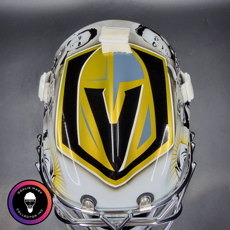 Carter Hart Goalie Mask Unsigned 2025 Las Vegas Johnny Cash Tribute ...