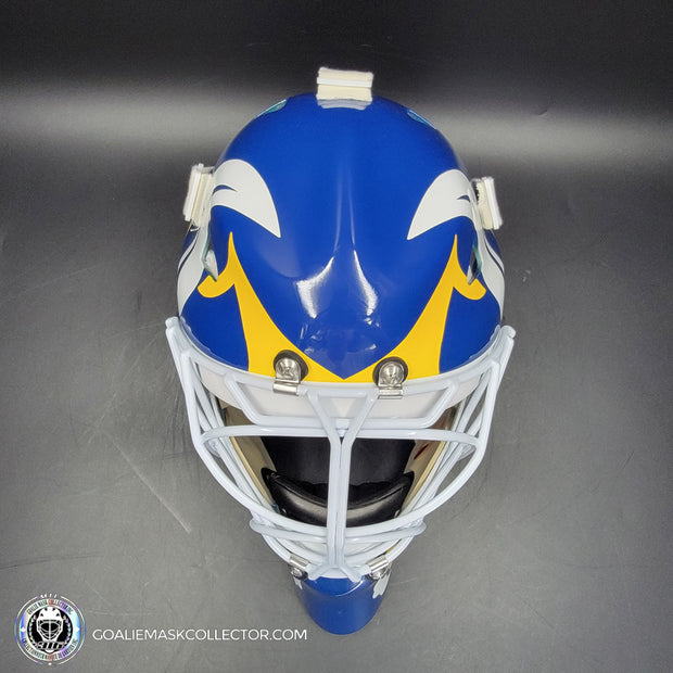 Clint Malarchuk Goalie Mask Unsigned Buffalo Tribute
