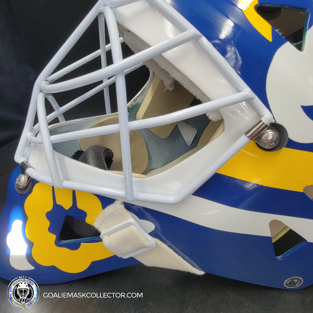 Clint Malarchuk Goalie Mask Unsigned Buffalo Tribute