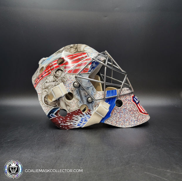 Connor Hellebuyck Signed Goalie Mask 2025 4 Nations Team USA Signature Edition Autographed
