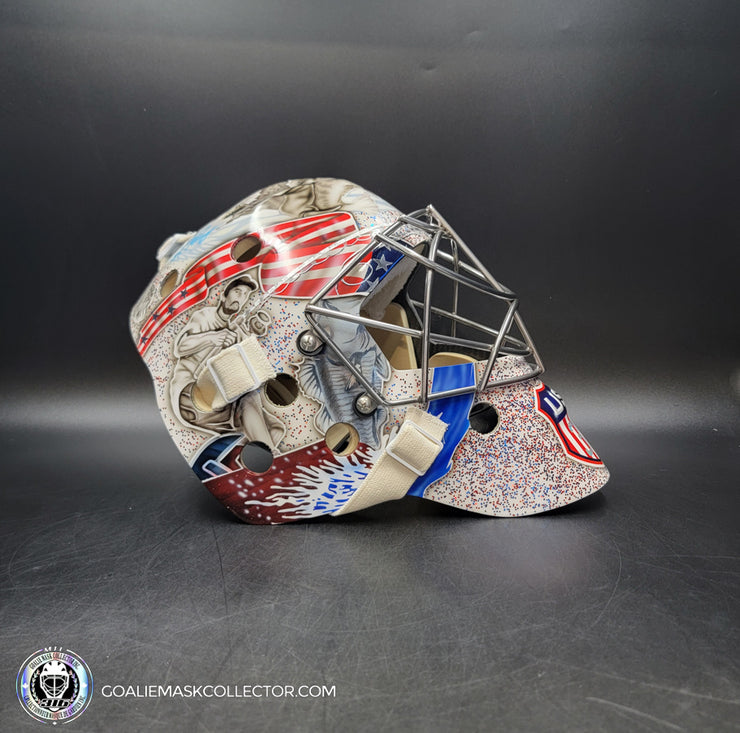Connor Hellebuyck Signed Goalie Mask 2025 4 Nations Team USA Signature Edition Autographed