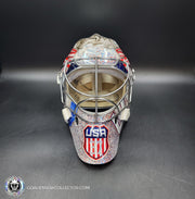 Connor Hellebuyck Signed Goalie Mask 2025 4 Nations Team USA Signature Edition Autographed