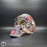 Connor Hellebuyck Signed Goalie Mask 2025 4 Nations Team USA Signature Edition Autographed
