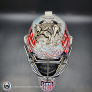 Connor Hellebuyck Signed Goalie Mask 2025 4 Nations Team USA Signature Edition Autographed