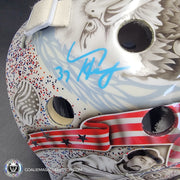 Connor Hellebuyck Signed Goalie Mask 2025 4 Nations Team USA Signature Edition Autographed
