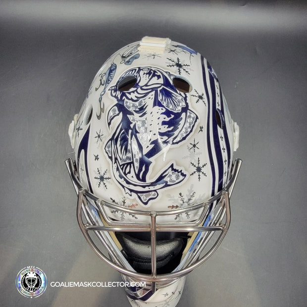 Connor Hellebuyck Signed Goalie Mask 2025 Winnipeg Signature Edition Tribute