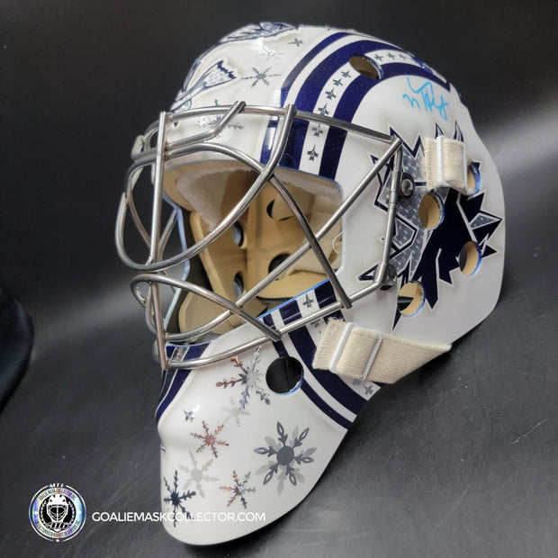 Connor Hellebuyck Signed Goalie Mask 2025 Winnipeg Signature Edition Tribute
