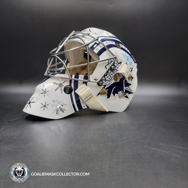 Connor Hellebuyck Signed Goalie Mask 2025 Winnipeg Signature Edition Tribute