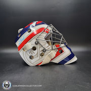 Connor Hellebuyck Signed Goalie Mask Winnipeg 2016 Heritage Blue Signature Edition