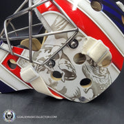 Connor Hellebuyck Signed Goalie Mask Winnipeg 2016 Heritage Blue Signature Edition