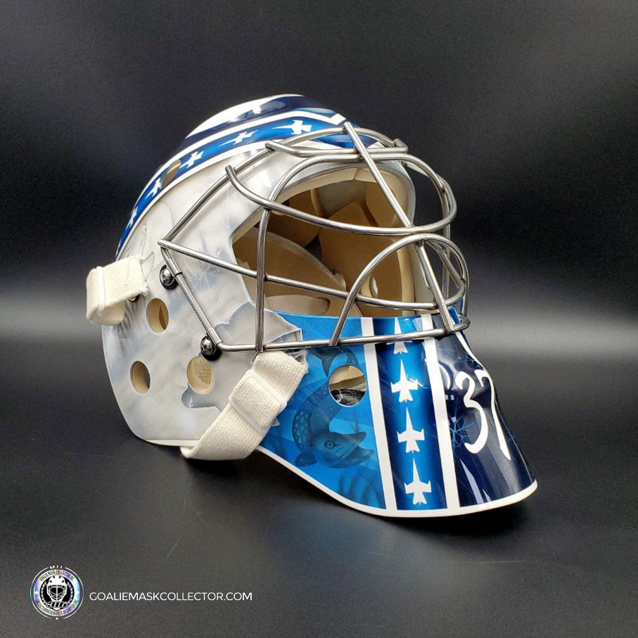 Connor Hellebuyck Unsigned Goalie Mask Winnipeg V1
