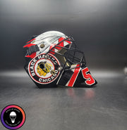 Corey Crawford Goalie Mask Unsigned 2015 Chicago Black Edition Cup Winning Tribute