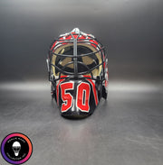 Corey Crawford Goalie Mask Unsigned 2015 Chicago Black Edition Cup Winning Tribute