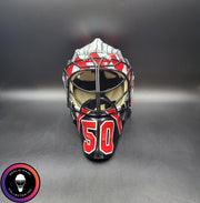 Corey Crawford Goalie Mask Unsigned 2015 Chicago Black Edition Cup Winning Tribute
