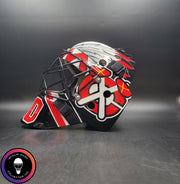 Corey Crawford Goalie Mask Unsigned 2015 Chicago Black Edition Cup Winning Tribute