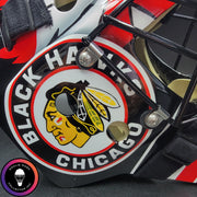 Corey Crawford Goalie Mask Unsigned 2015 Chicago Black Edition Cup Winning Tribute