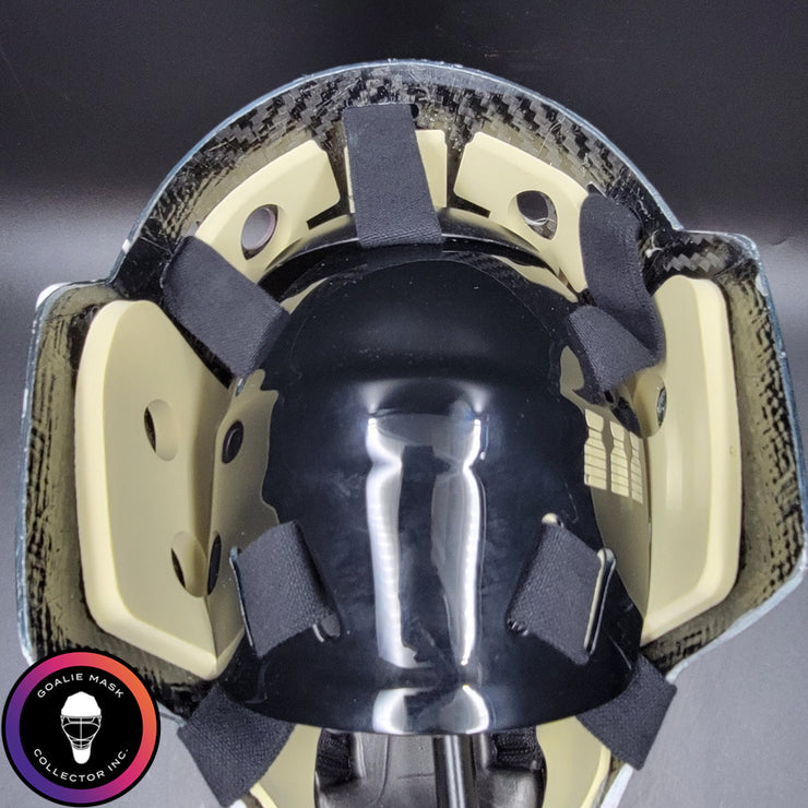Corey Crawford Goalie Mask Unsigned 2015 Chicago Black Edition Cup Winning Tribute
