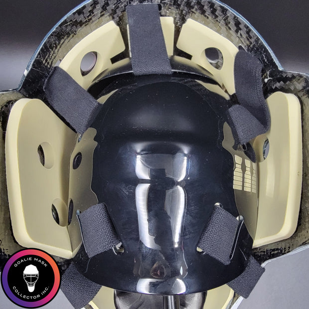 Corey Crawford Goalie Mask Unsigned 2015 Chicago Black Edition Cup Winning Tribute