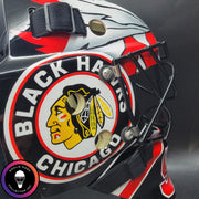 Corey Crawford Goalie Mask Unsigned 2015 Chicago Black Edition Cup Winning Tribute