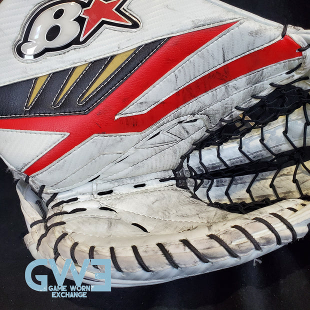 Craig Anderson Game Worn Used Goalie Glove And  Blocker 2014-15 Ottawa Senators