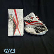 Craig Anderson Game Worn Used Goalie Glove And  Blocker 2014-15 Ottawa Senators