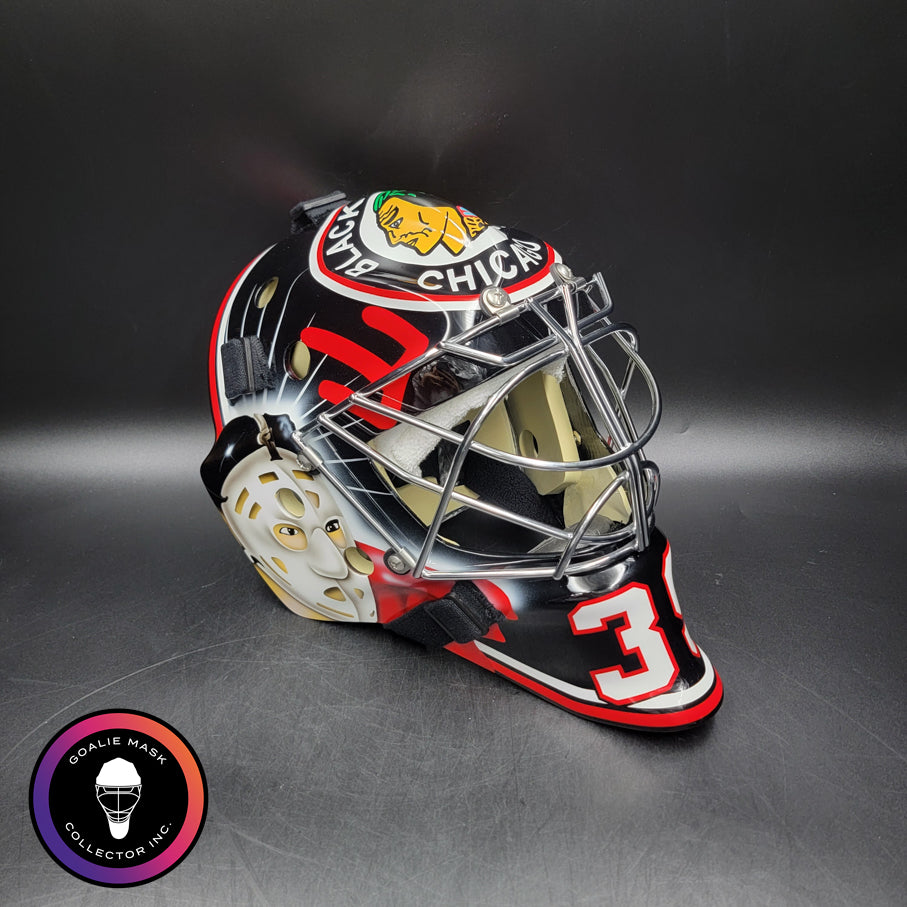 Cristobal Huet Goalie Mask Unsigned 2010 Chicago Esposito & Bannerman Tribute