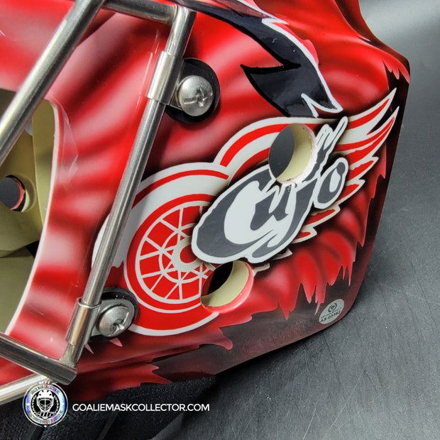 Curtis Joseph CUJO Signed Goalie Mask Detroit Mad Dog Signature Edition Autographed Tribute