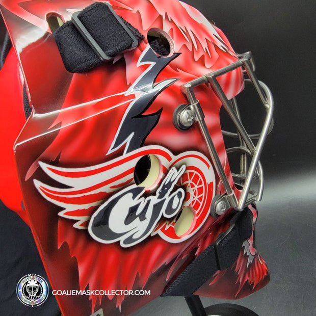 Curtis Joseph CUJO Signed Goalie Mask Detroit Mad Dog Signature Edition Autographed Tribute