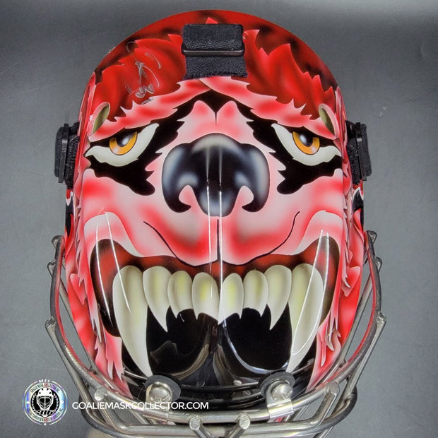 Curtis Joseph CUJO Signed Goalie Mask Detroit Mad Dog Signature Edition Autographed Tribute