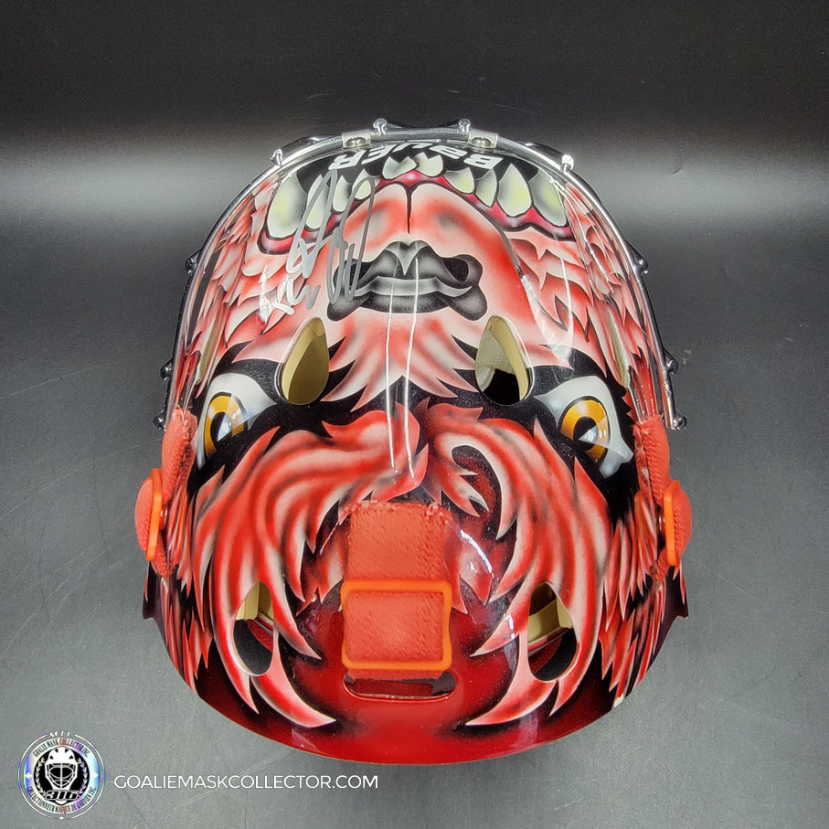 detroit red wings motorcycle helmet Curtis Joseph Game Issued Goalie Mask Detroit Red Wings Pro's Choice D –  Goalie Mask Collector