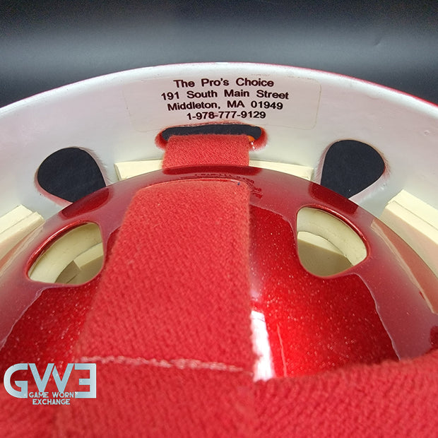 Curtis Joseph Game Issued Goalie Mask Detroit Red Wings Pro's Choice Dom Malerba 2002 Signed By Curtis Joseph - AS-01026