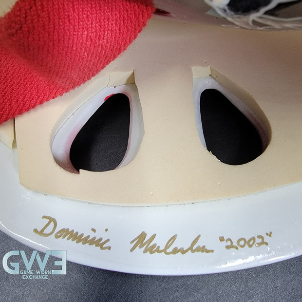 Curtis Joseph Game Issued Goalie Mask Detroit Red Wings Pro's Choice Dom Malerba 2002 Signed By Curtis Joseph - AS-01026