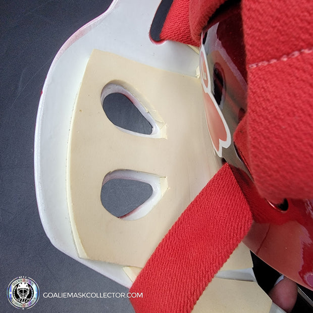 Curtis Joseph Game Issued Goalie Mask Detroit Red Wings Pro's Choice Dom Malerba 2002 Signed By Curtis Joseph - AS-01026