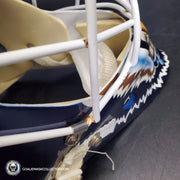 Curtis Joseph PRO "ICE READY" Goalie Mask Edmonton Oilers Signed Itech 1998 Painted By Frank Cipra AS-02770 - SOLD