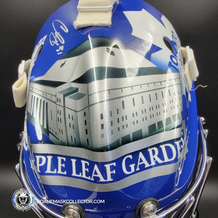 Curtis Joseph Signed Goalie Mask Toronto Maple Leaf Garden Signature Edition Tribute