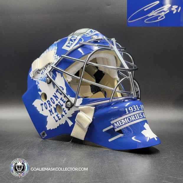Curtis Joseph Signed Goalie Mask Toronto Maple Leaf Garden Signature Edition Tribute