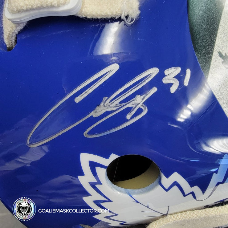 Curtis Joseph Signed Goalie Mask Toronto Maple Leaf Garden Signature Edition Tribute