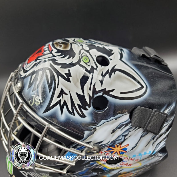Custom Goalie Mask Send-In: Las Vegas Wolf