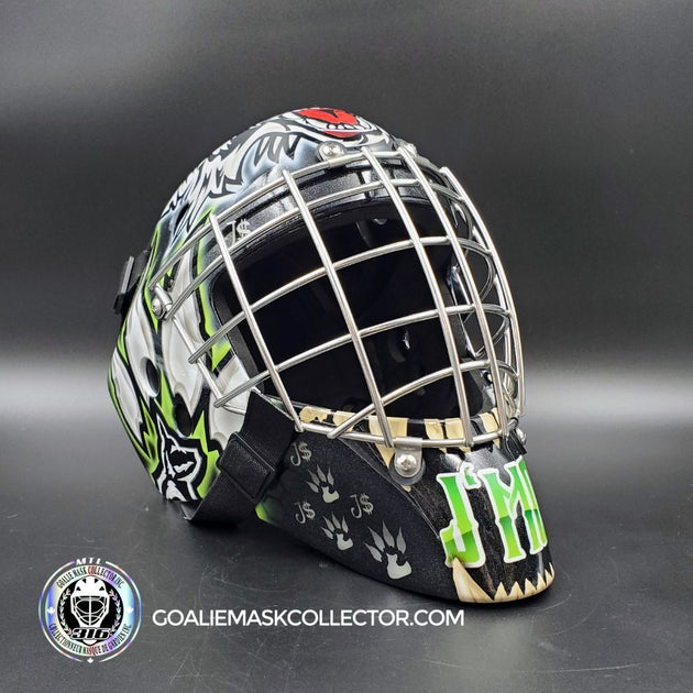 Custom Goalie Mask SendIn Las Vegas Wolf Goalie Mask Collector