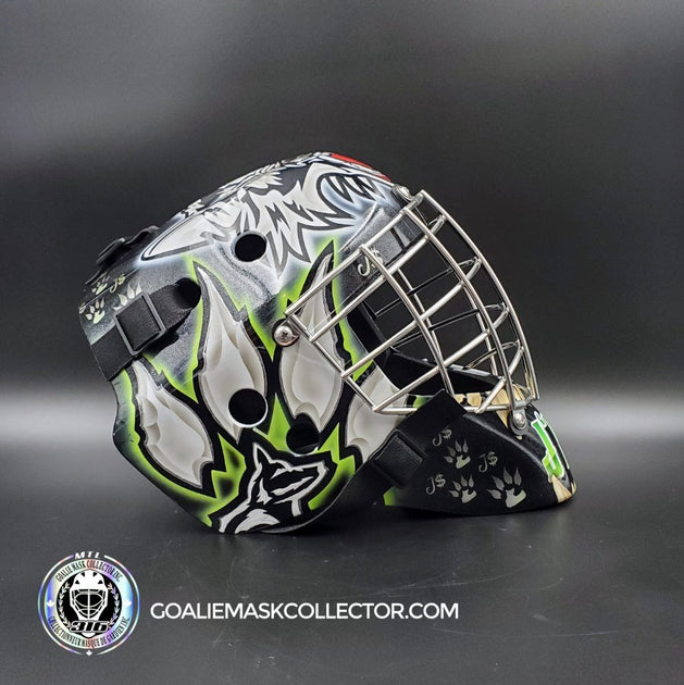Custom Goalie Mask SendIn Las Vegas Wolf Goalie Mask Collector