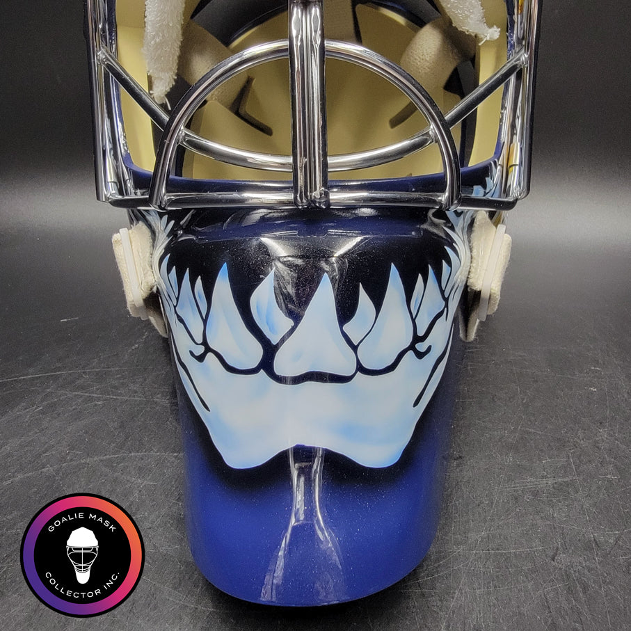 coast guard football helmet Custom Painted Goalie Mask: Coast Guard Cape Cod – Goalie Mask Collector