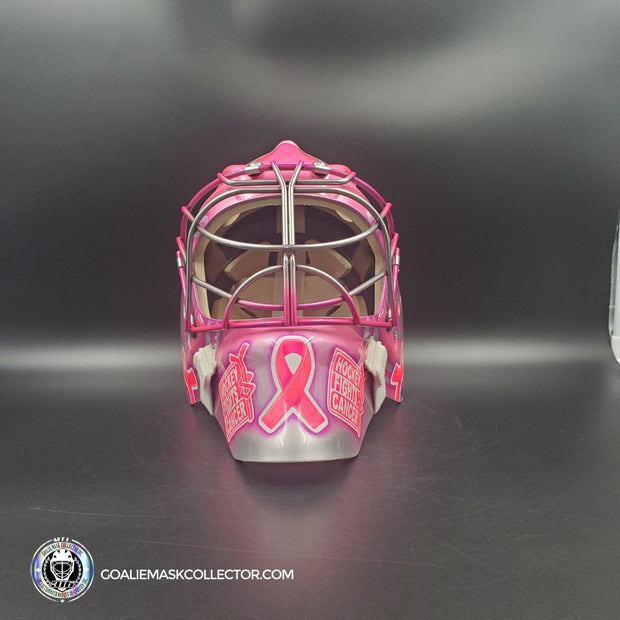 Carey Price Inspired Goalie Mask 2017 Montreal NHL 100 PINK & Silver "Hockey Fights Cancer" Signature Edition Autographed Tribute