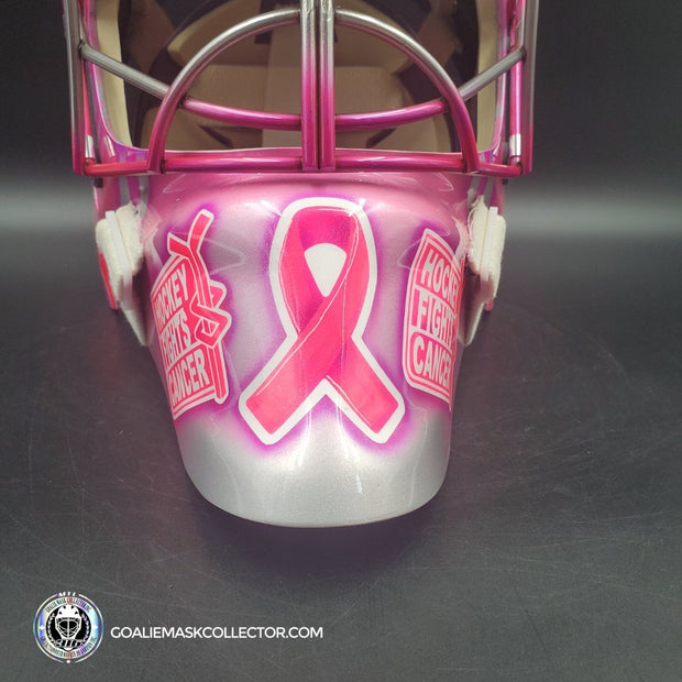 Carey Price Inspired Goalie Mask 2017 Montreal NHL 100 PINK & Silver "Hockey Fights Cancer" Signature Edition Autographed Tribute